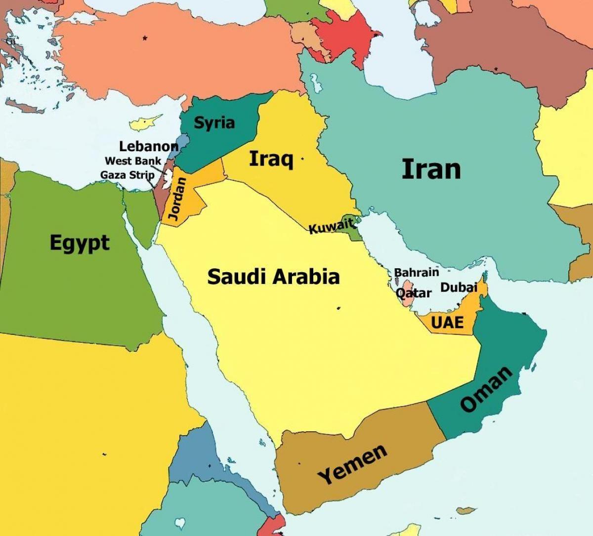 País de Oman no mapa