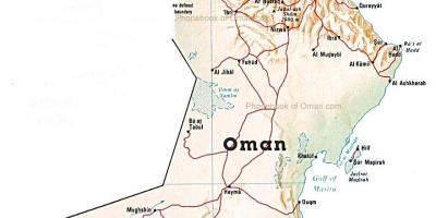 País de Oman mapa
